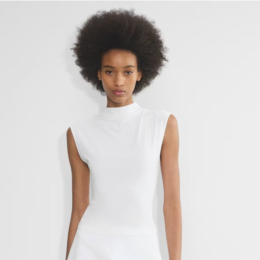 [NWT] Aritzia- Wilfred Botanist Tank Sleek drapey jersey mockneck tank top